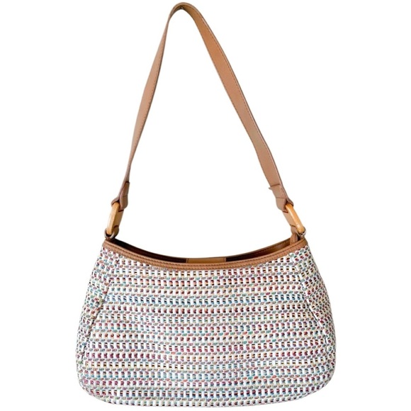 Fossil Woven Textured Multicolor Small Shoulder Bag - Picture 1 of 16